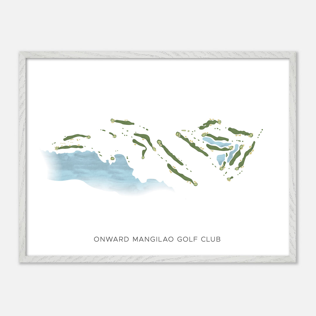 Print of Onward Mangilao Golf Club Modern Map