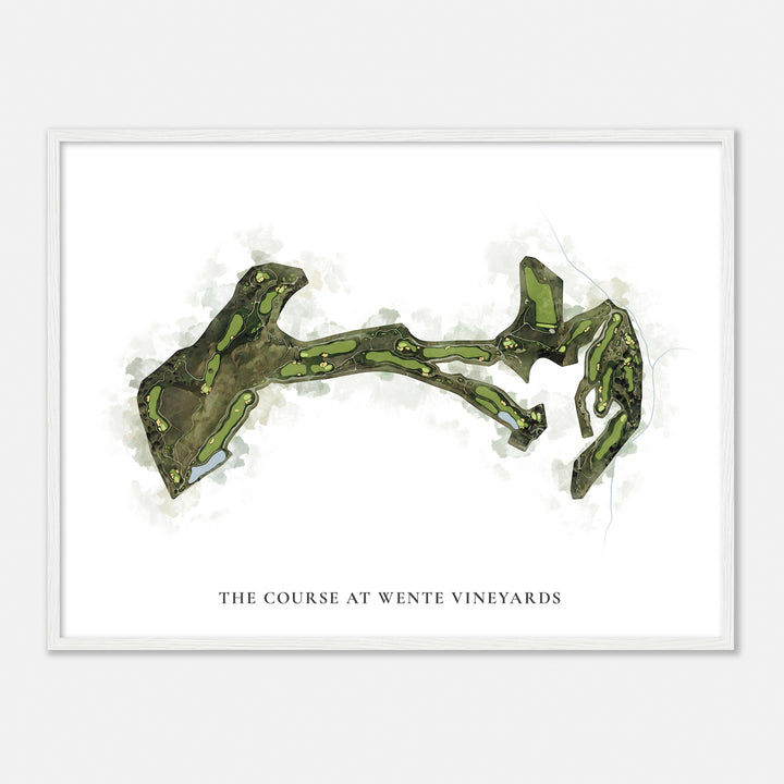 Print of The Course At Wente Vineyards Classic Map