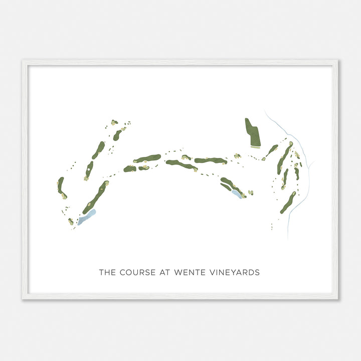 Print of The Course At Wente Vineyards Modern Map