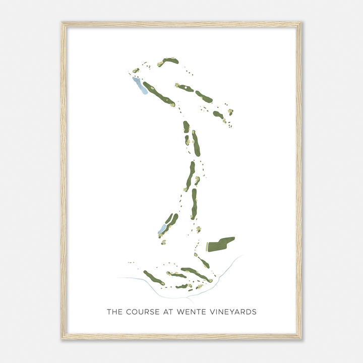 Print of The Course At Wente Vineyards Modern Map