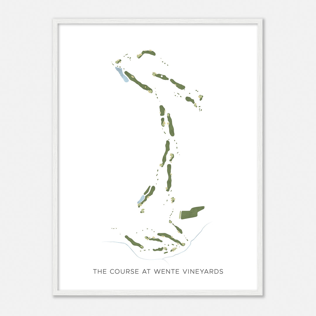 Print of The Course At Wente Vineyards Modern Map