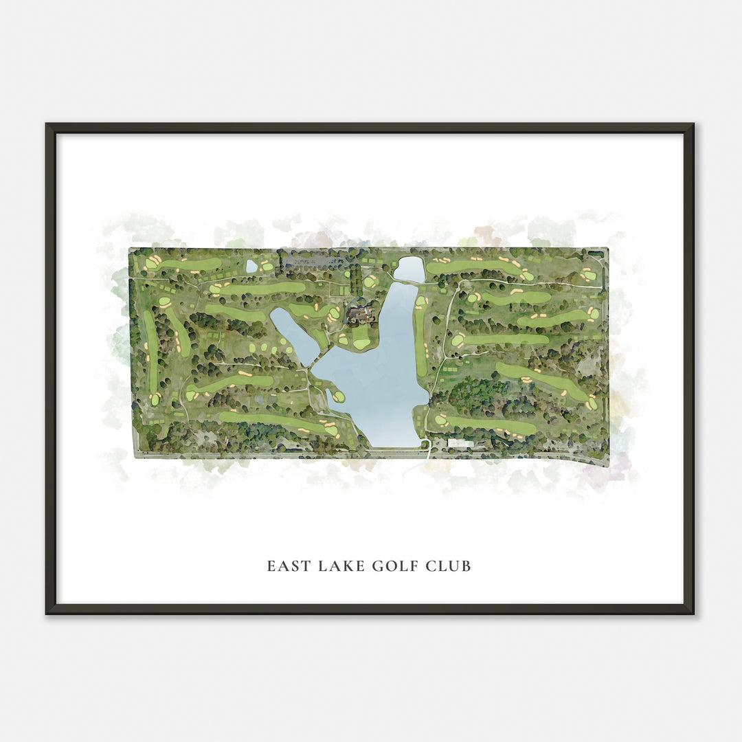 Print of East Lake Golf Club Classic Map