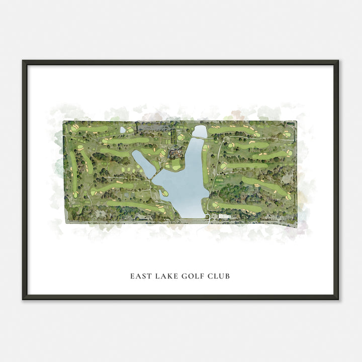 Print of East Lake Golf Club Classic Map