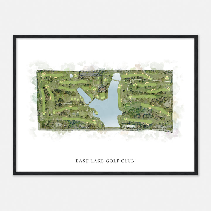 Print of East Lake Golf Club Classic Map