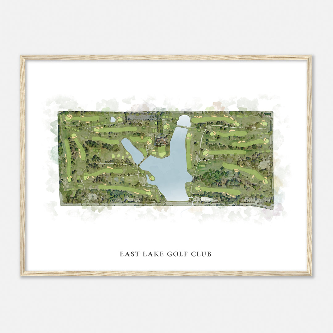 Print of East Lake Golf Club Classic Map