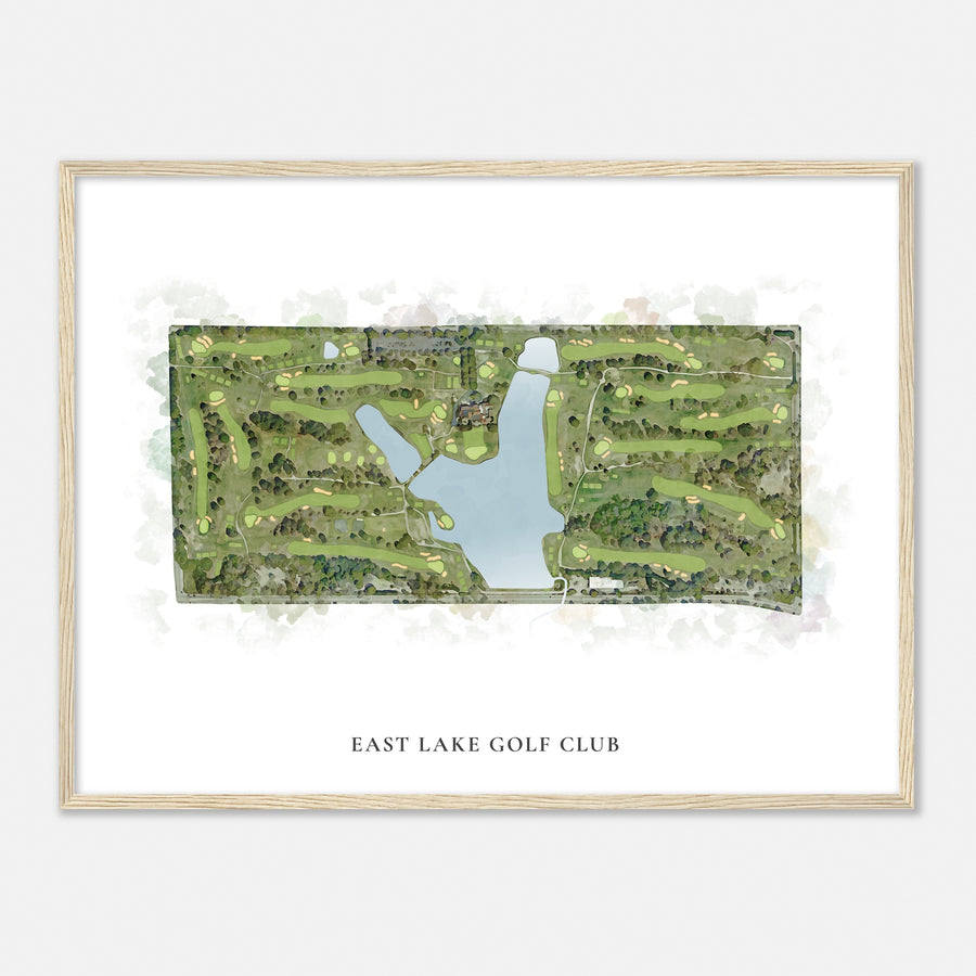 Print of East Lake Golf Club Classic Map