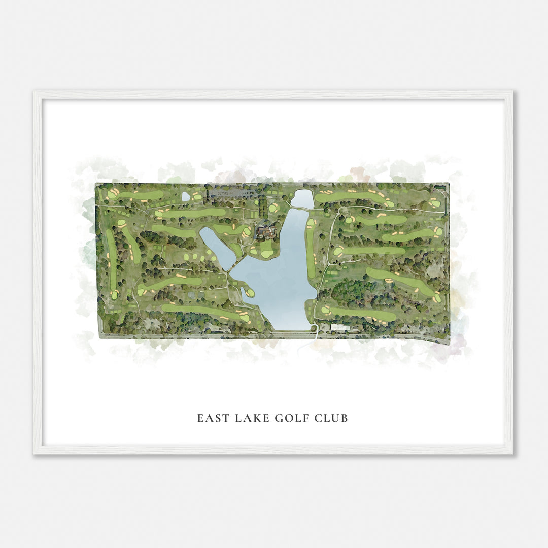 Print of East Lake Golf Club Classic Map