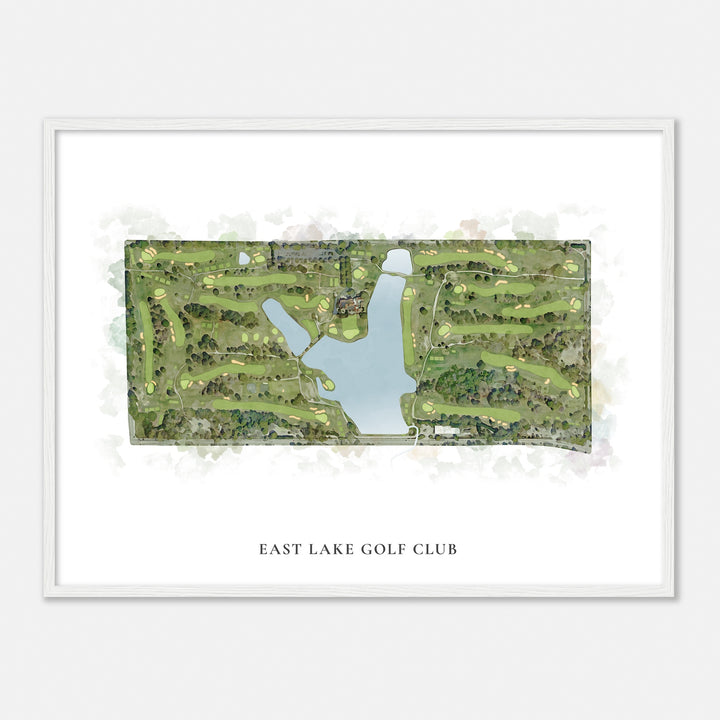 Print of East Lake Golf Club Classic Map