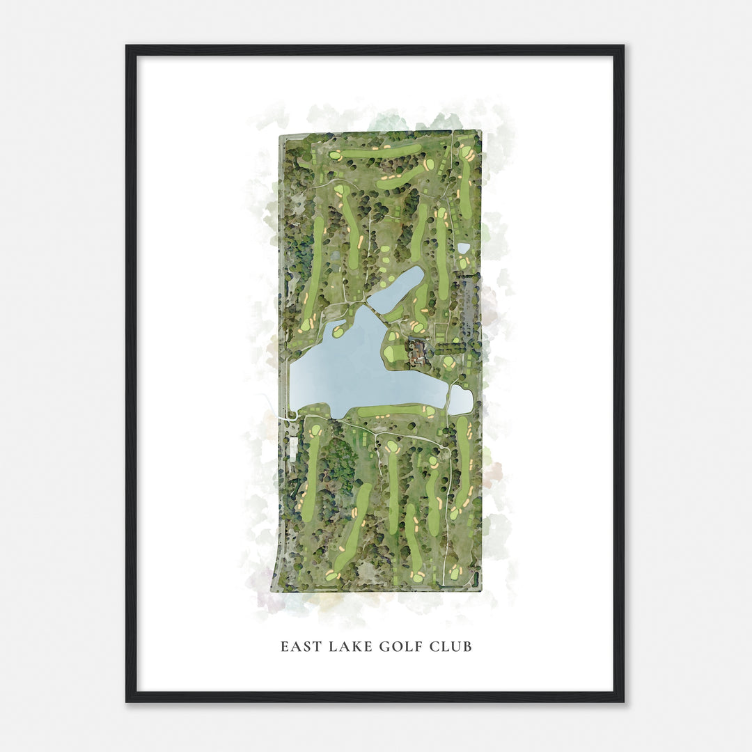 Print of East Lake Golf Club Classic Map