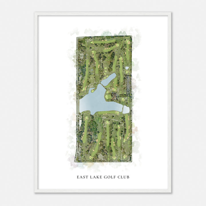 Print of East Lake Golf Club Classic Map