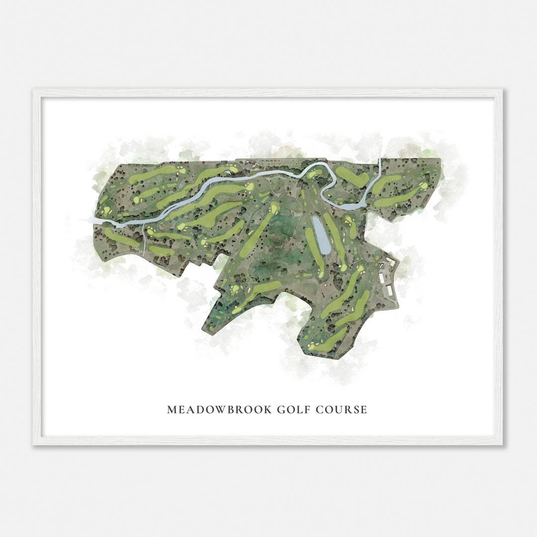 Print of Meadowbrook Golf Course Classic Map