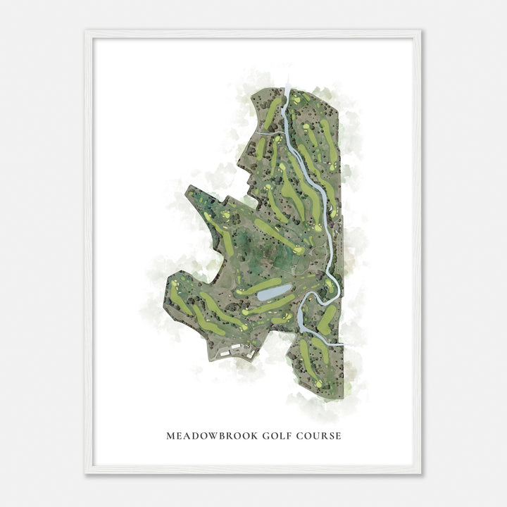 Print of Meadowbrook Golf Course Classic Map