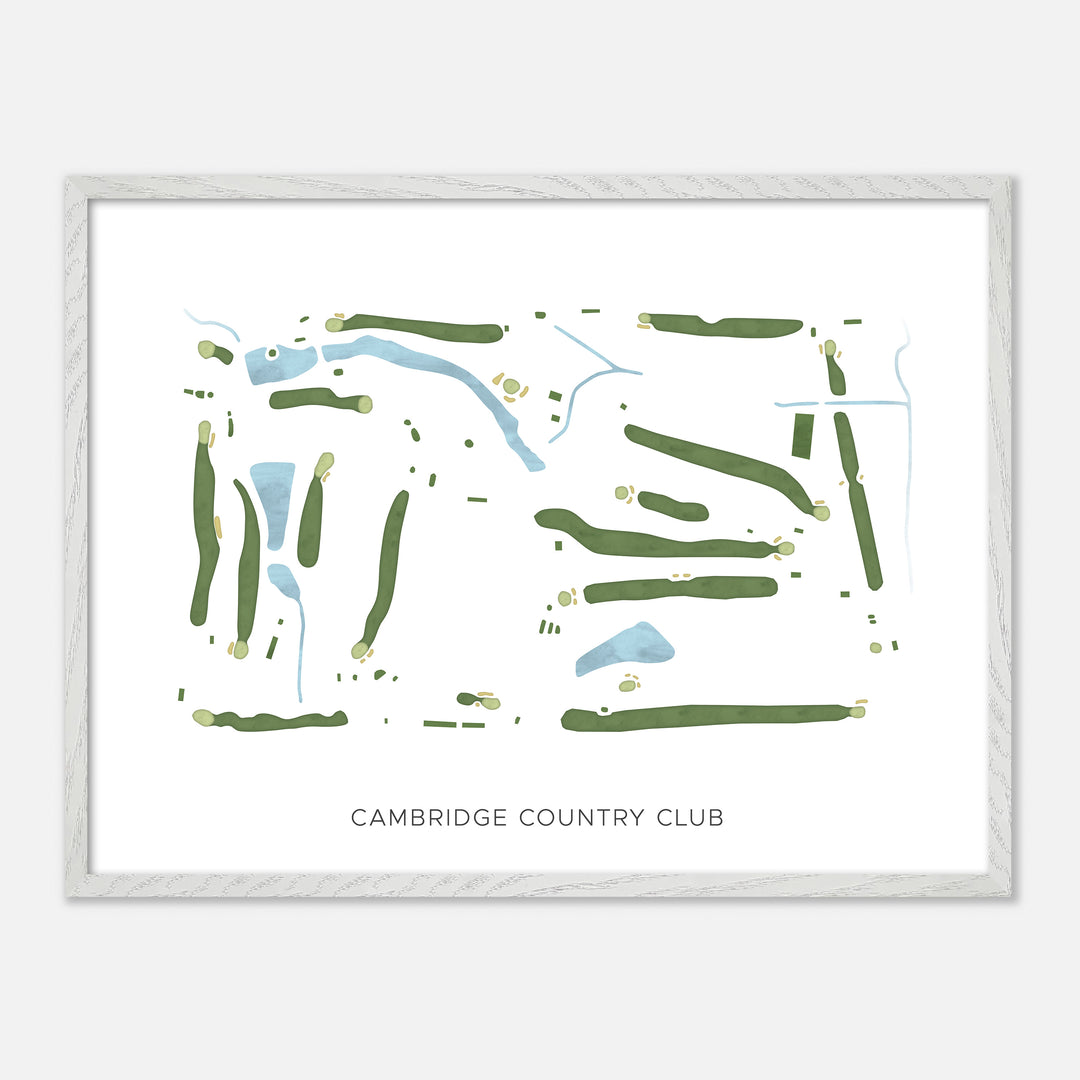 Print of Cambridge Country Club Modern Map