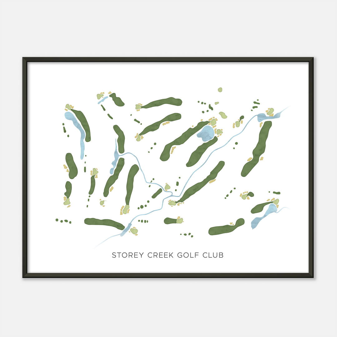 Print of Storey Creek Golf Club Modern Map