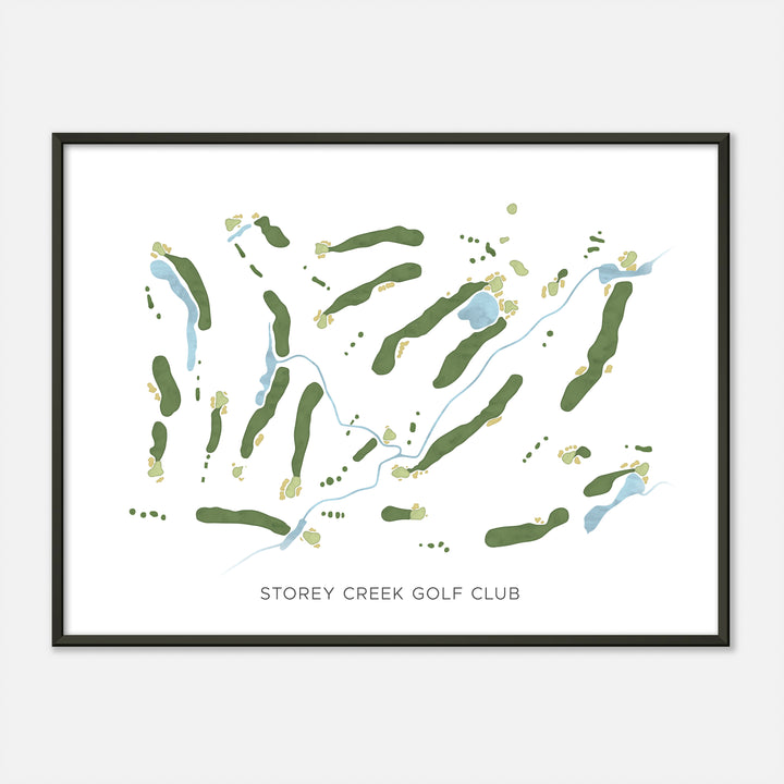 Print of Storey Creek Golf Club Modern Map