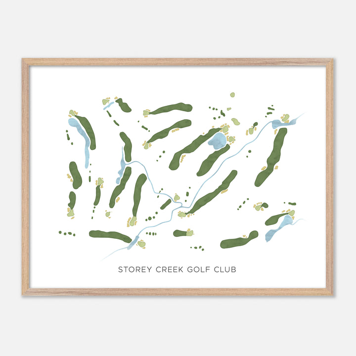Print of Storey Creek Golf Club Modern Map