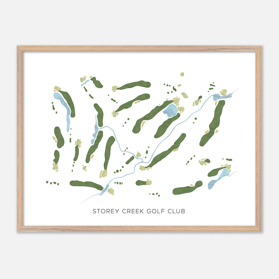 Print of Storey Creek Golf Club Modern Map