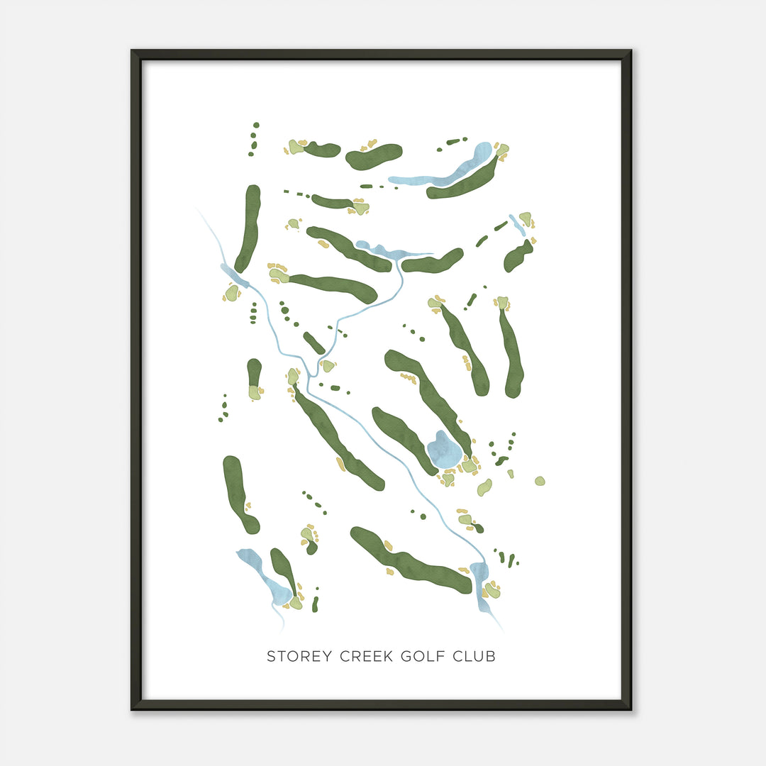 Print of Storey Creek Golf Club Modern Map