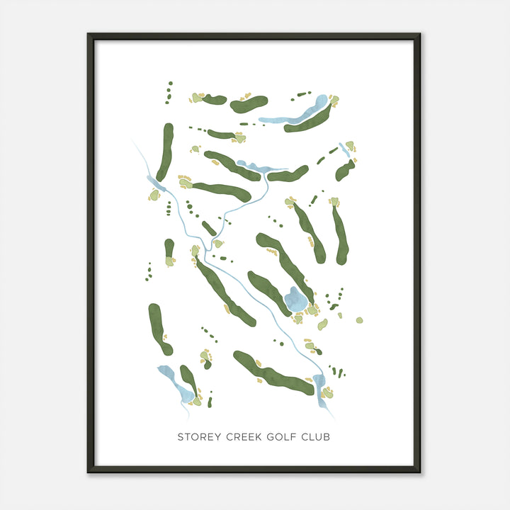 Print of Storey Creek Golf Club Modern Map