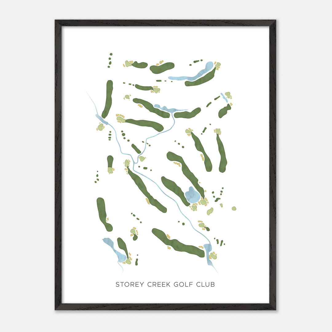 Print of Storey Creek Golf Club Modern Map