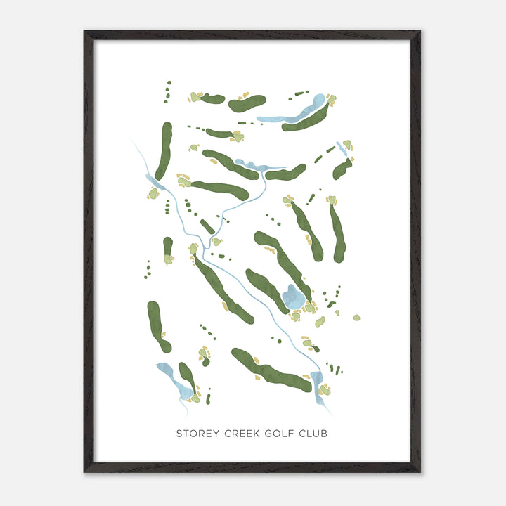 Print of Storey Creek Golf Club Modern Map