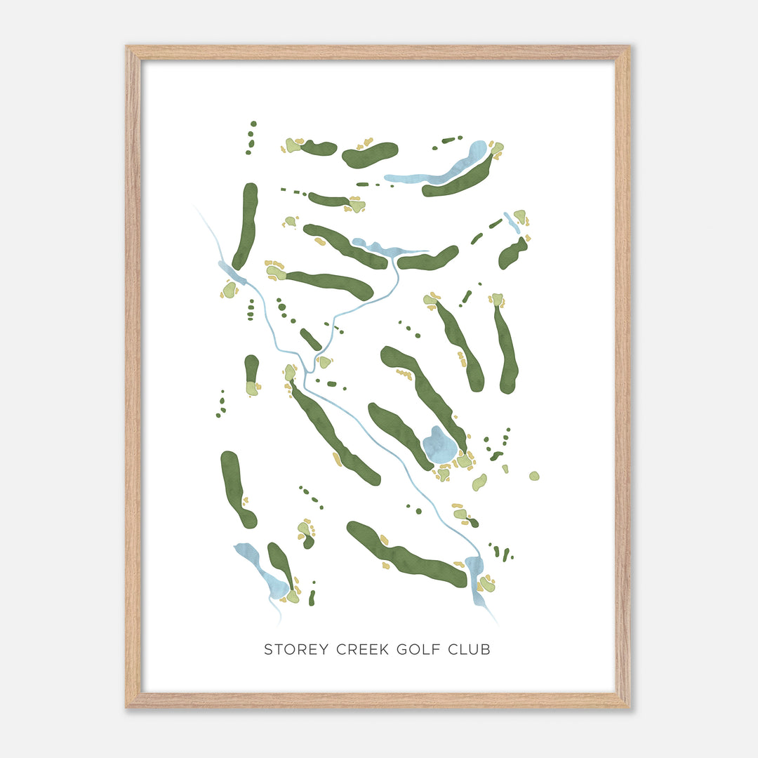 Print of Storey Creek Golf Club Modern Map