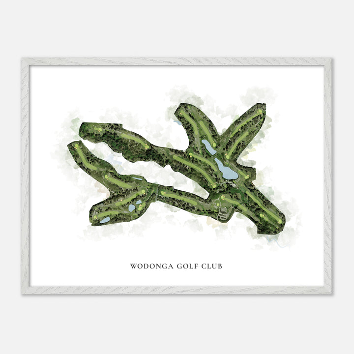 Print of Wodonga Golf Club Classic Map