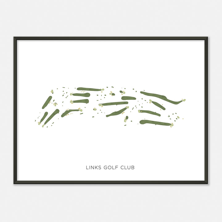 Print of Links Golf Club Modern Map