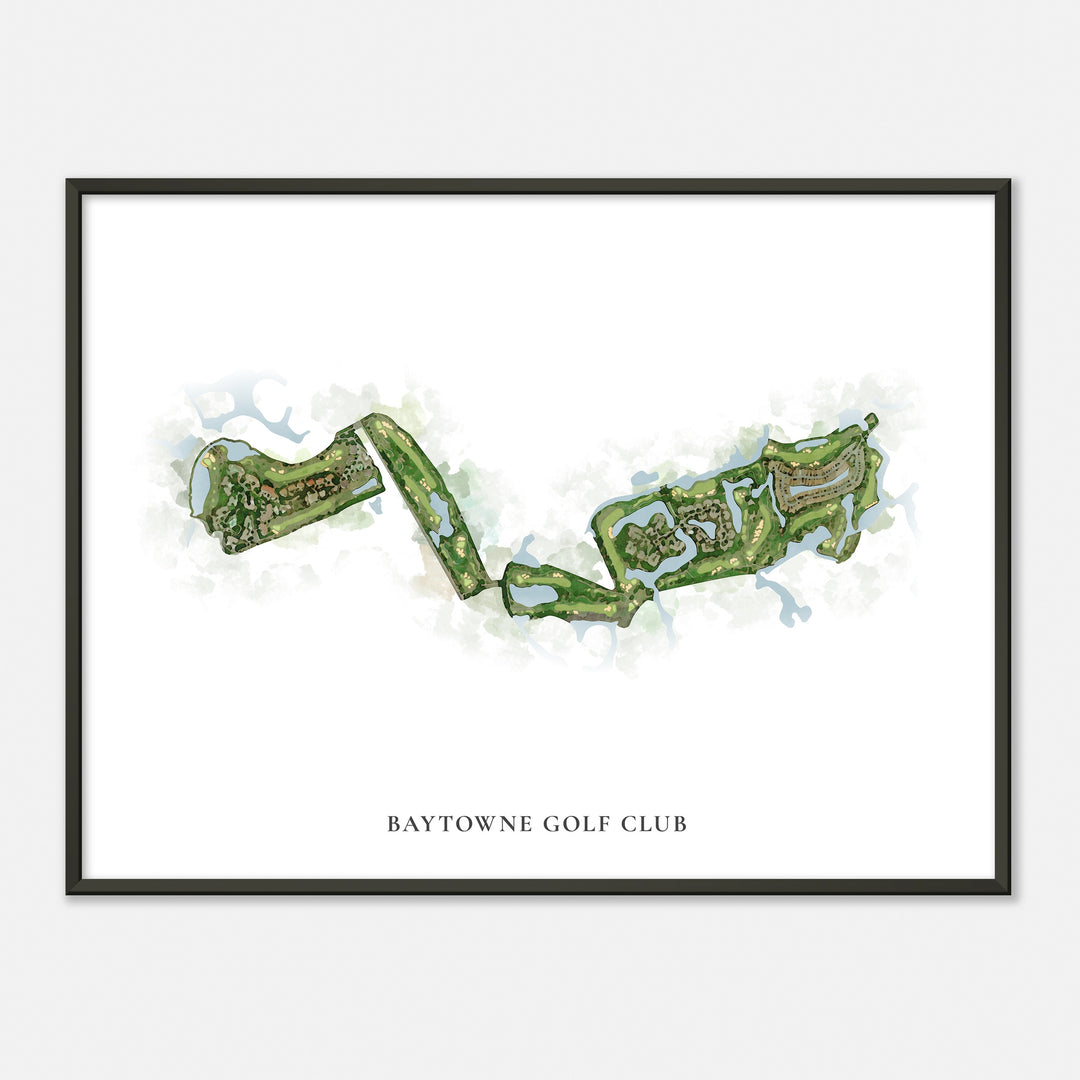 Print of Baytowne Golf Club Classic Map