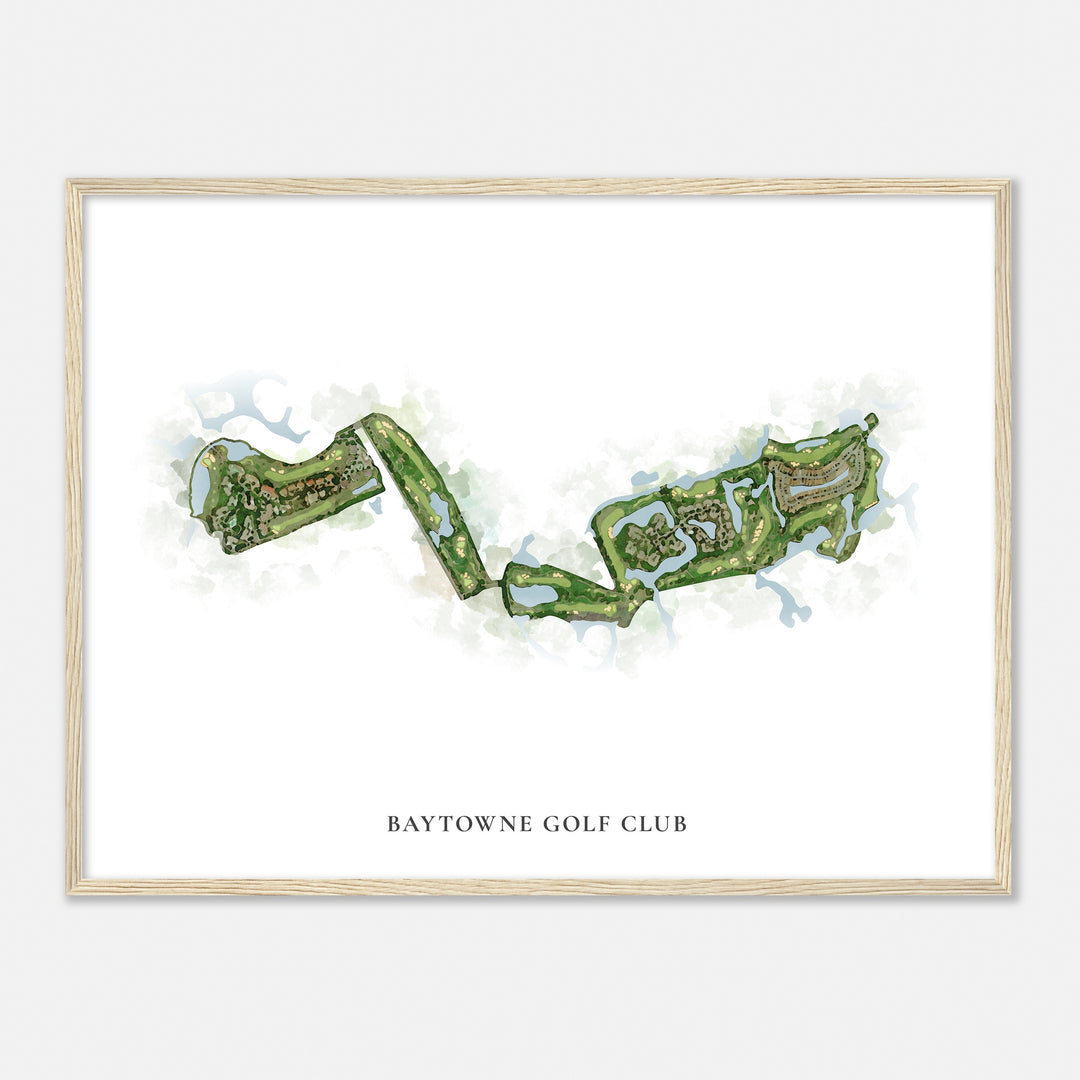Print of Baytowne Golf Club Classic Map