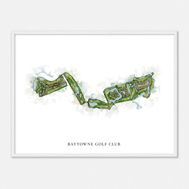 Print of Baytowne Golf Club Classic Map