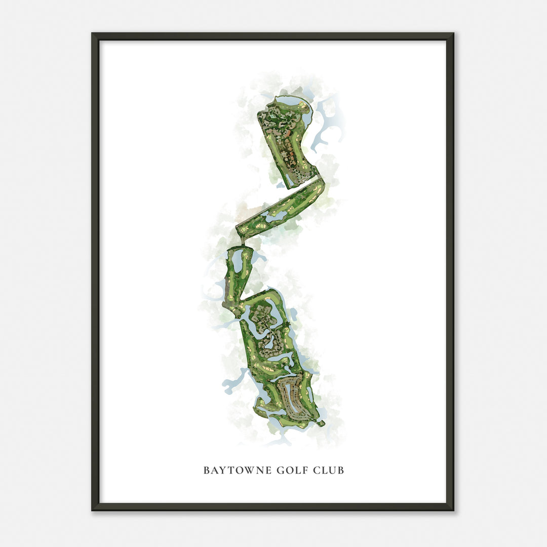 Print of Baytowne Golf Club Classic Map