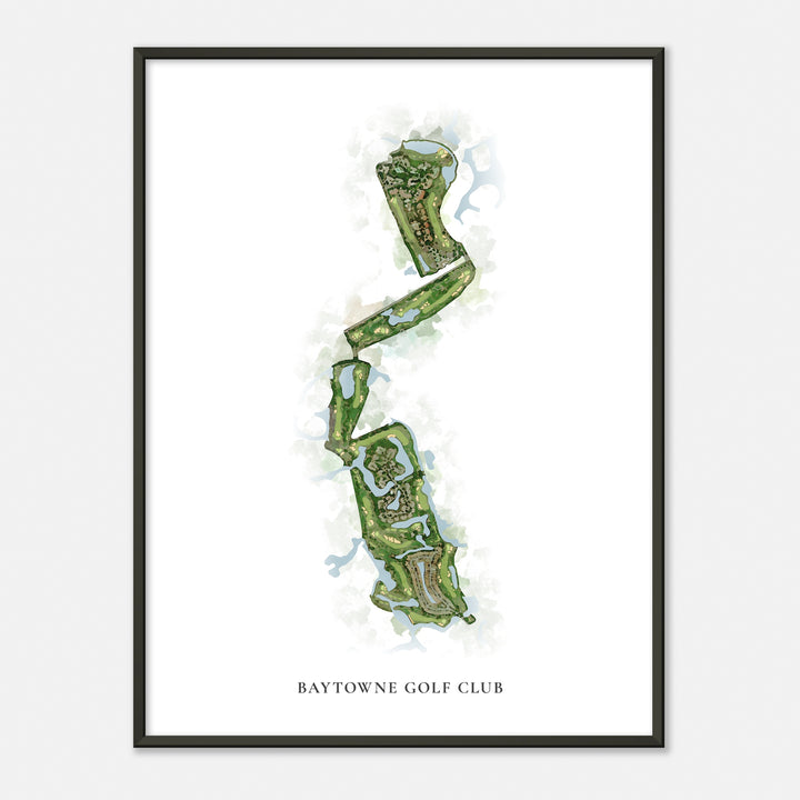 Print of Baytowne Golf Club Classic Map