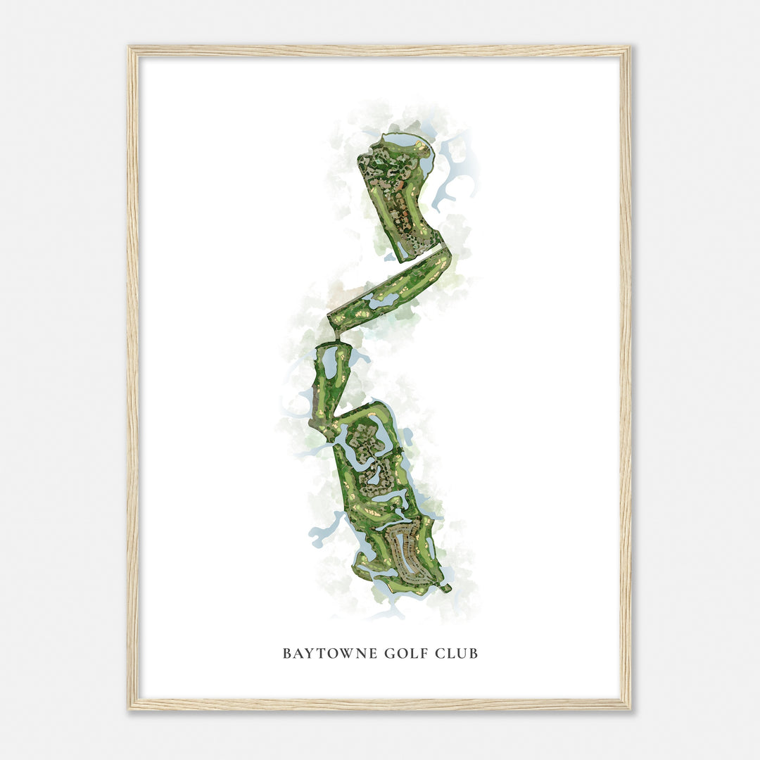 Print of Baytowne Golf Club Classic Map