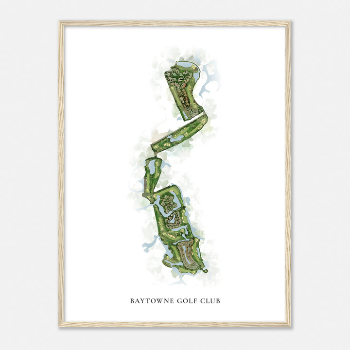 Print of Baytowne Golf Club Classic Map