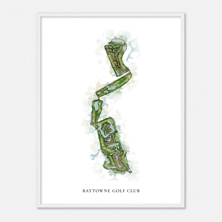 Print of Baytowne Golf Club Classic Map