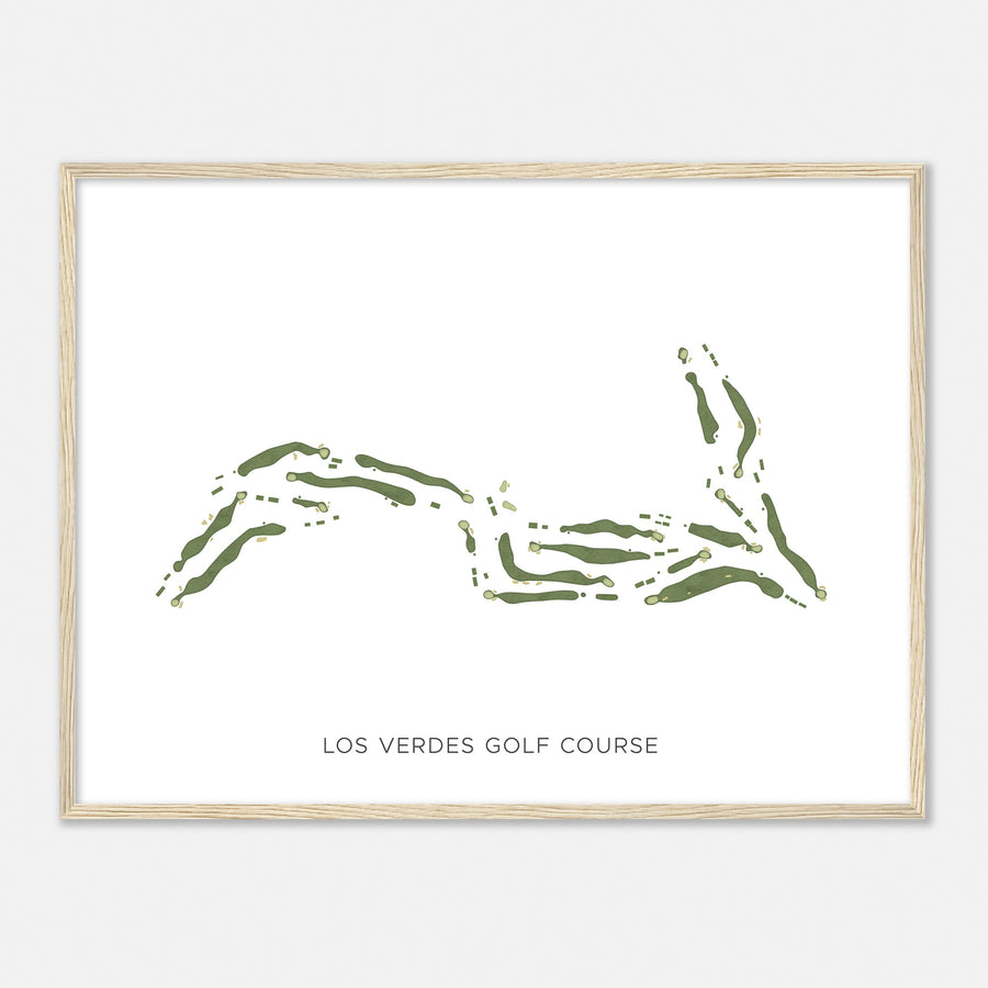 Print of Los Verdes Golf Course Modern Map