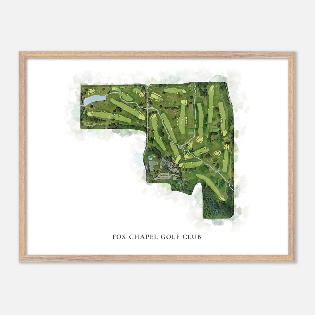 Print of Fox Chapel Golf Club Classic Map