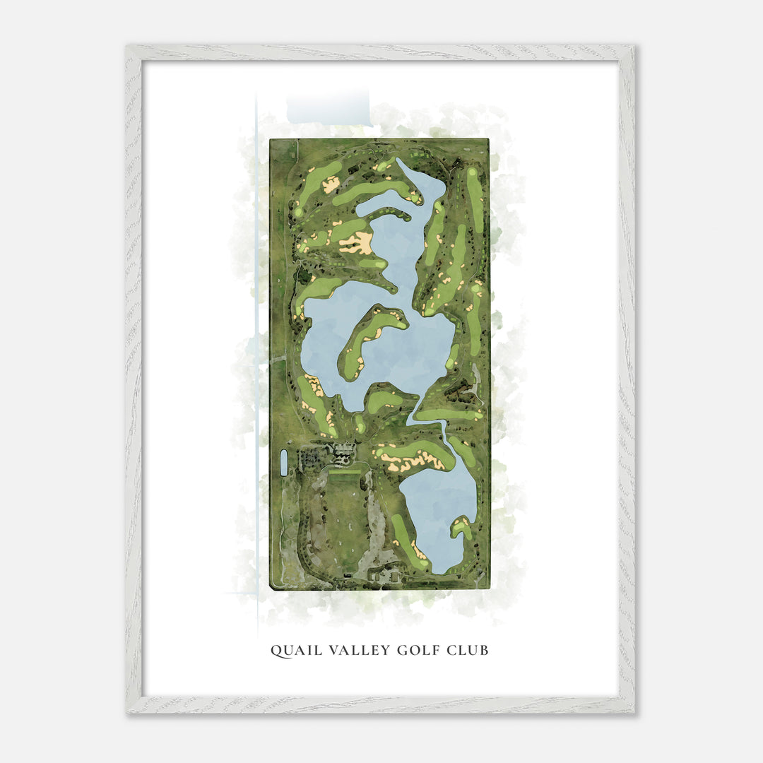 Print of Quail Valley Golf Club Classic Map