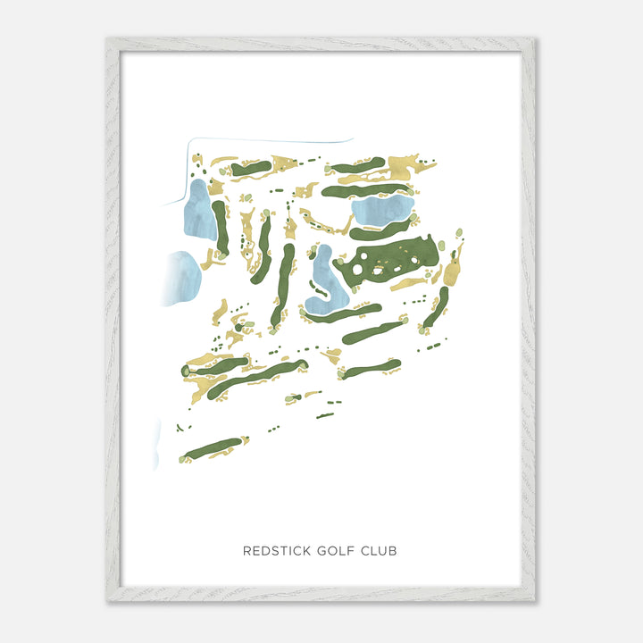 Print of Redstick Golf Club Modern Map