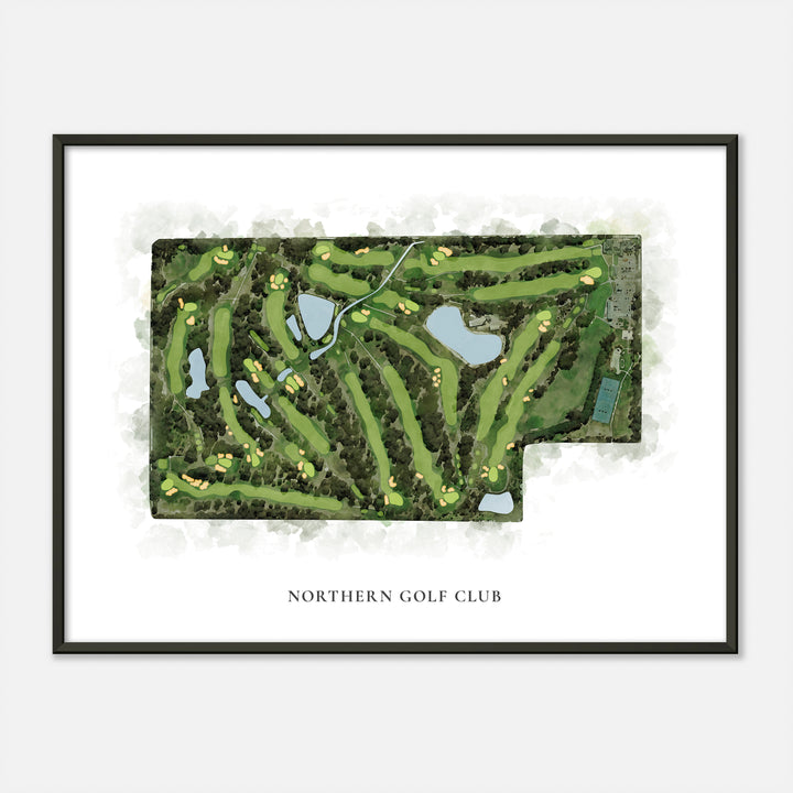 Print of Northern Golf Club Classic Map