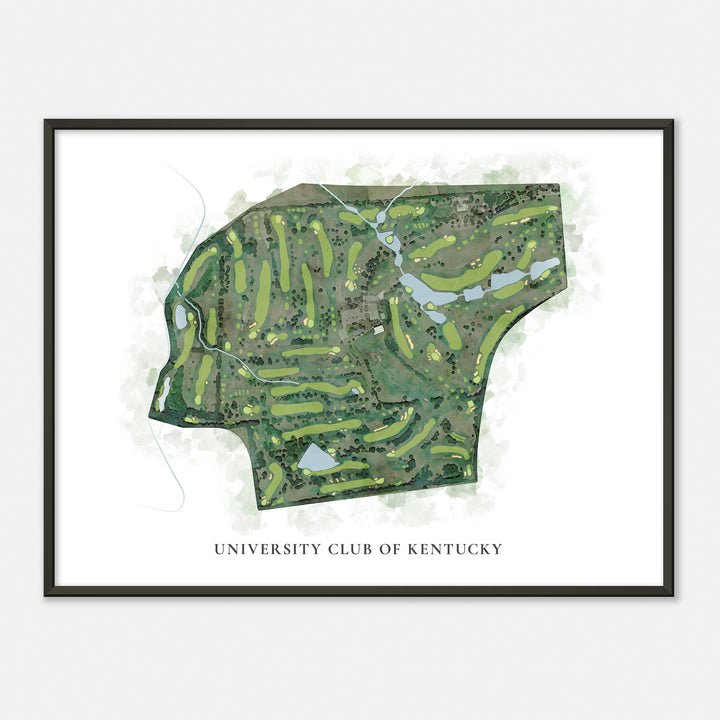 Print of University Club Of Kentucky Classic Map