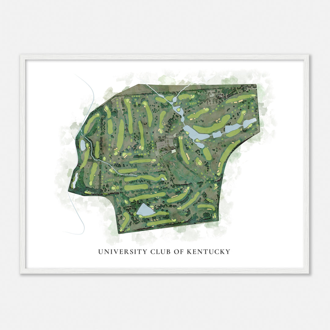 Print of University Club Of Kentucky Classic Map