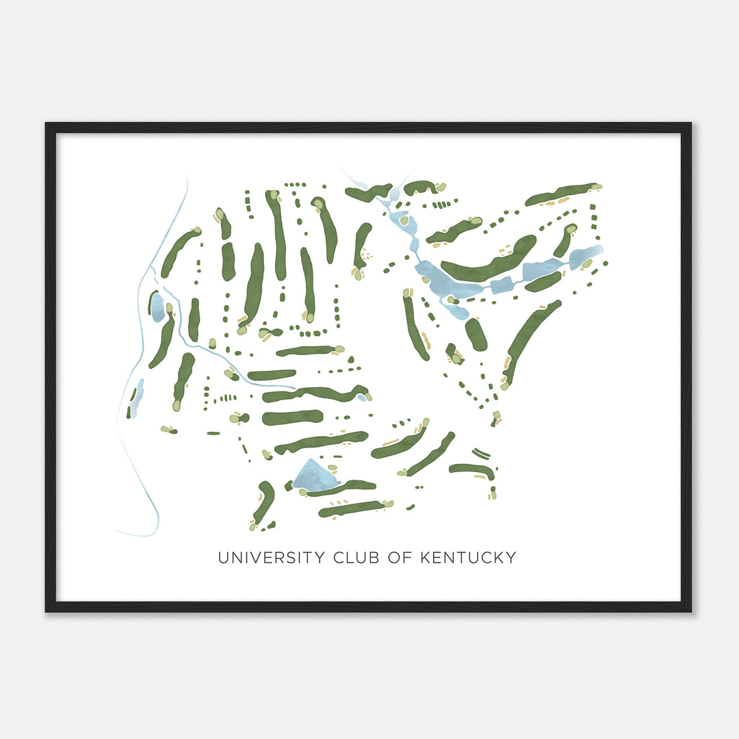 Print of University Club Of Kentucky Modern Map