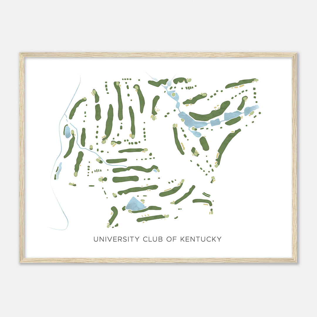 Print of University Club Of Kentucky Modern Map