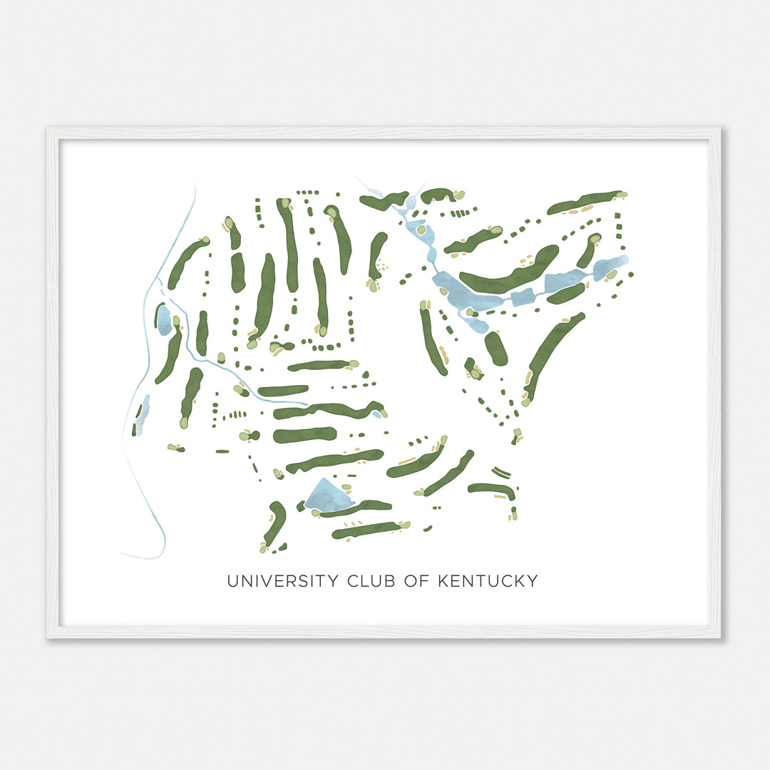 Print of University Club Of Kentucky Modern Map