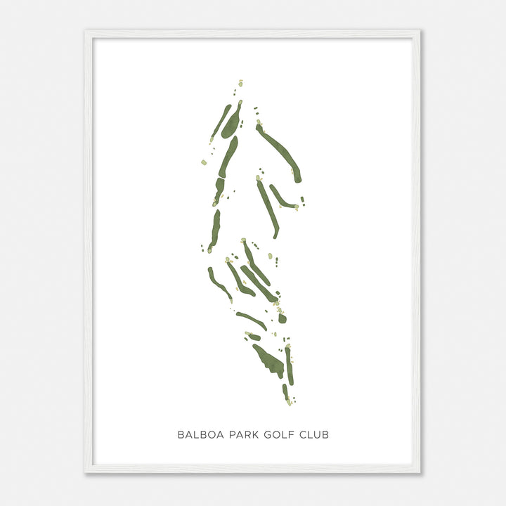 Print of Balboa Park Golf Club Modern Map