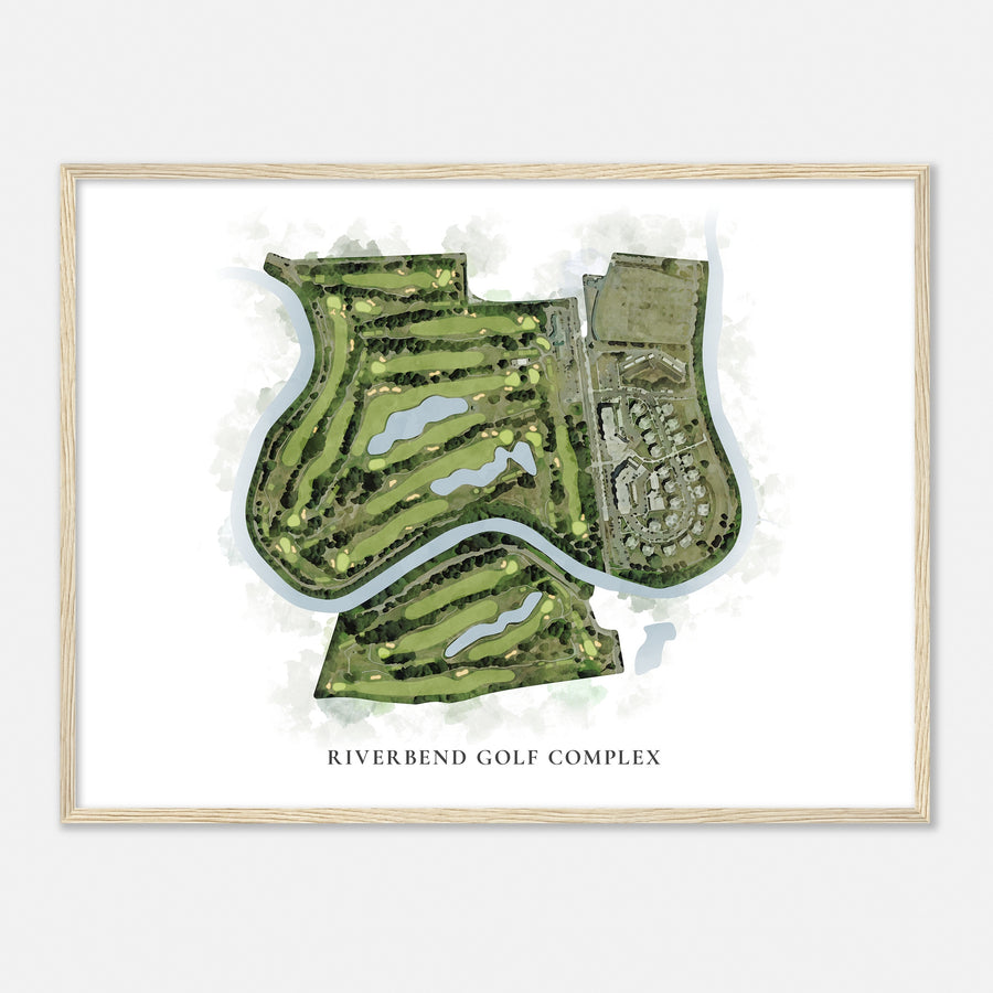 Print of Riverbend Golf Complex Classic Map