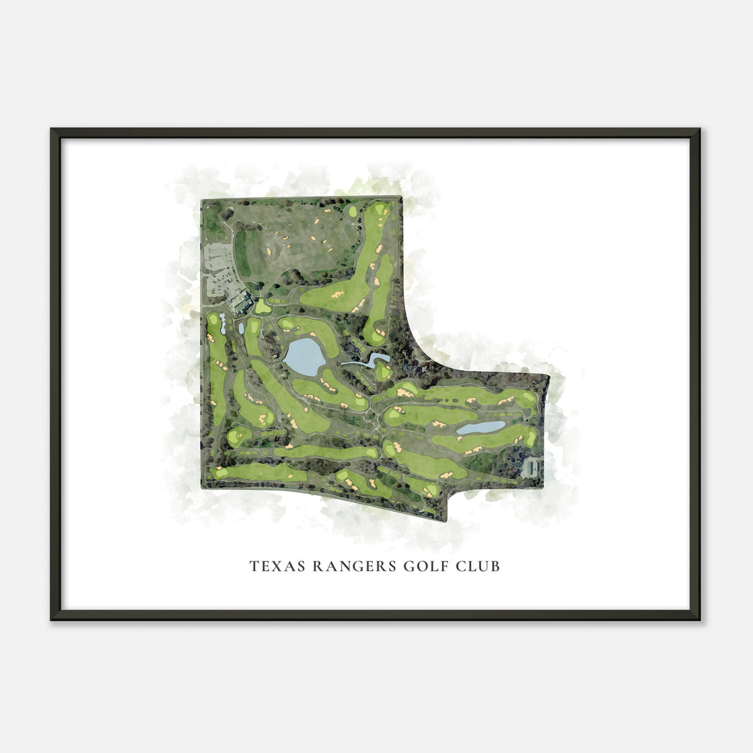 Print of Texas Rangers Golf Club Classic Map