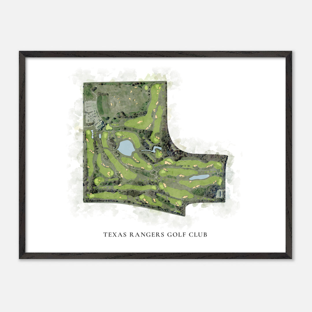 Print of Texas Rangers Golf Club Classic Map